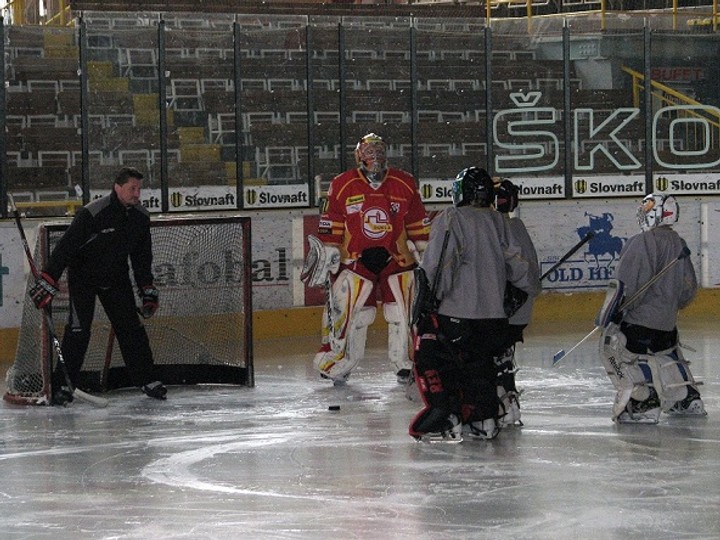 Vlado Kováč a Tomáš Nechala na tréningu piatakov
